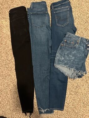 Size 6 jeans and shorts